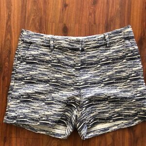 Katherine Barclay Montreal woven shorts Blue and beige. Size 4
